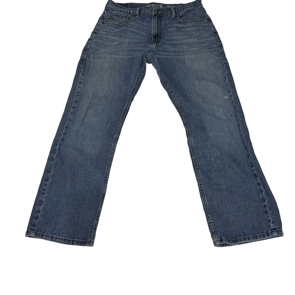 LEVI'S Signature Relaxed S61 Straight Denim Blue Jeans Tag Size 32 x 30